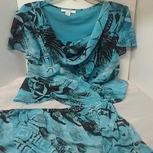 2 piece skirt & blouse